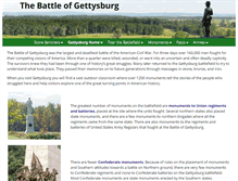 Tablet Screenshot of gettysburg.stonesentinels.com